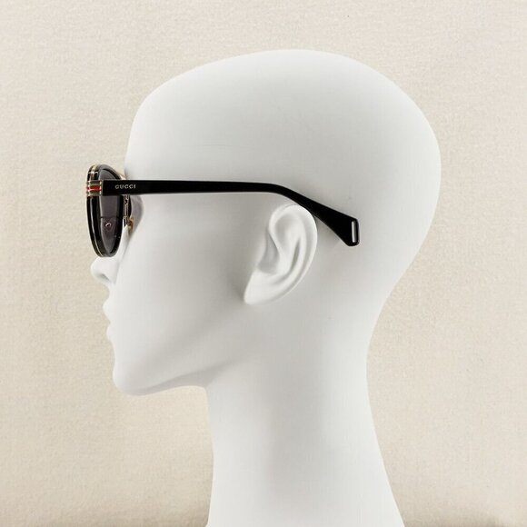 Gucci GG0447 Pilot Sunglasses Black Gray OS - Picture 13 of 15